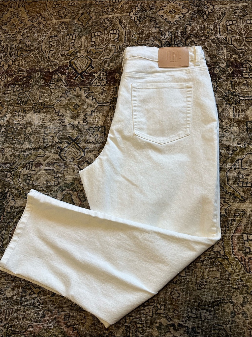 FRYE White Straight-Leg Women's Jeans size 14/32